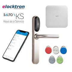 Startpakket Salto KS met elektronisch deurbeslag, IQ 2.0, 5 tags en een jaarlijkse licentie voucher